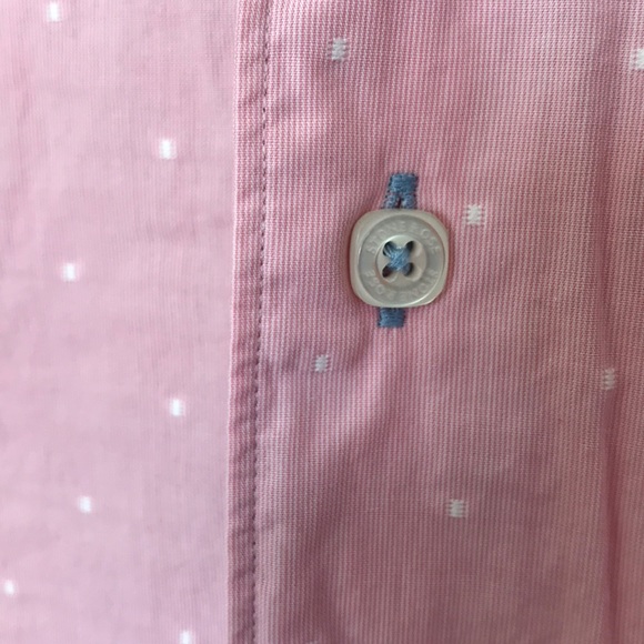 STONE ROSE tiny polka dot button up shirt-size 3/M - Picture 3 of 7